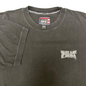 Vintage Phat Farm Mens XL Script Spell‎ Out T-Shirt Black